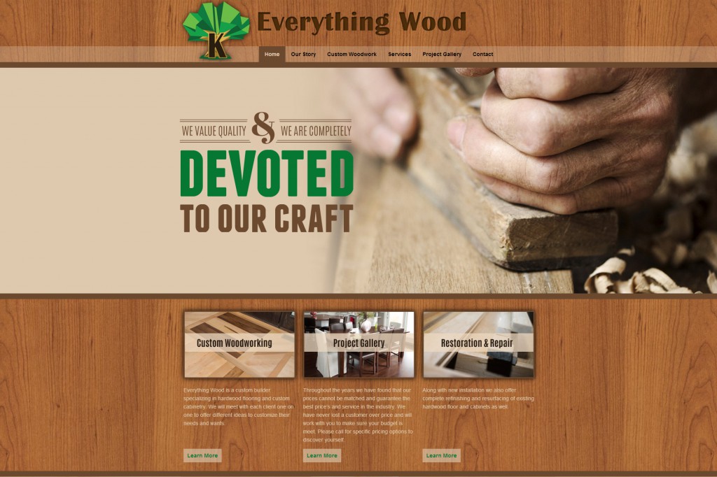 New Website Design And Launch Everything Wood Robintek
