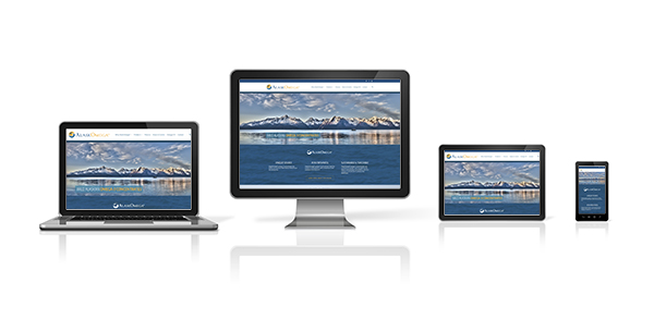 computer, laptop, mobile phone and digital tablet pc responsive layout design