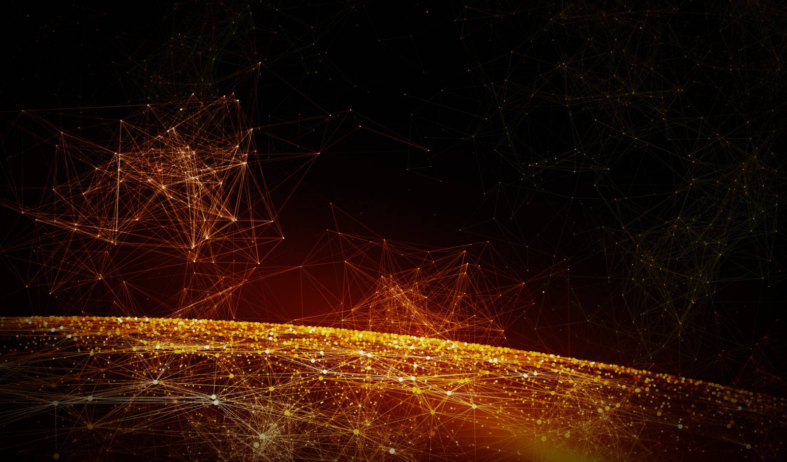Global International Connectivity Background/Connection lines Around Earth Globe, Futuristic Technology Theme Background with Light Effect