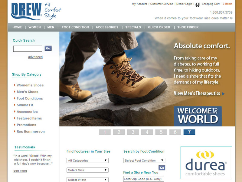 drew shoes website