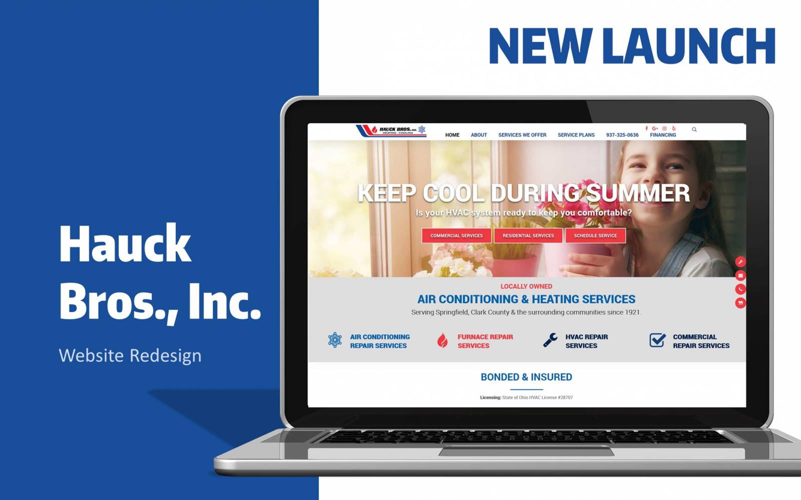 hauck bros website design