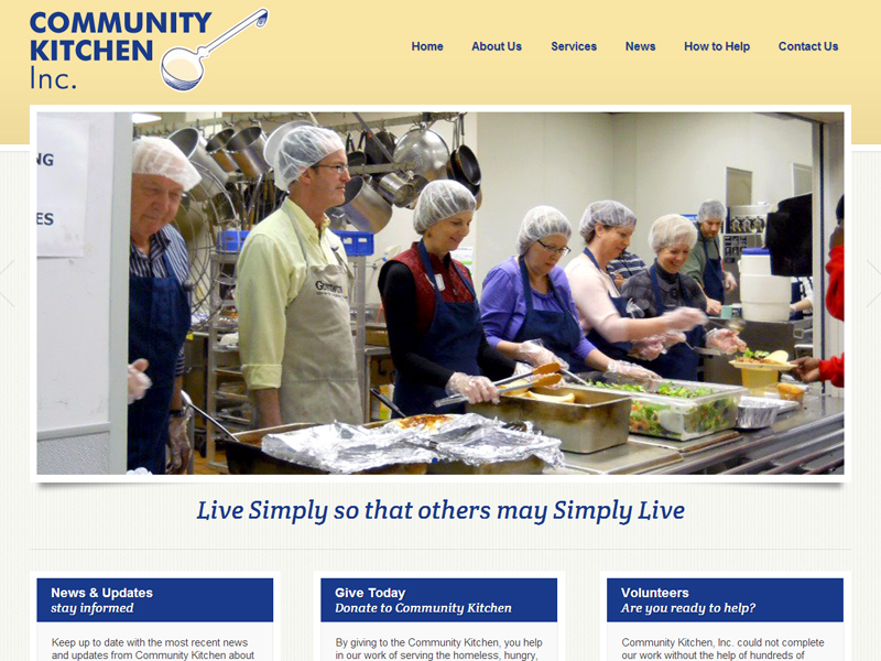 Community Kitchen Inc Robintek Innovative Website Design