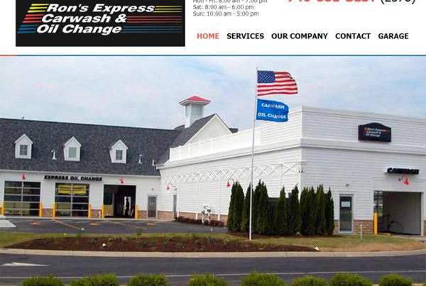 Ron's Express Carwash and Oil Change - Automobile Service Website