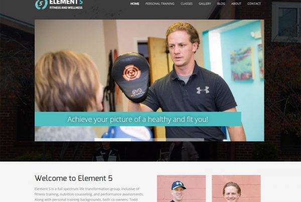 Element 5 Fitness and Wellness - Fitness and Wellness Website