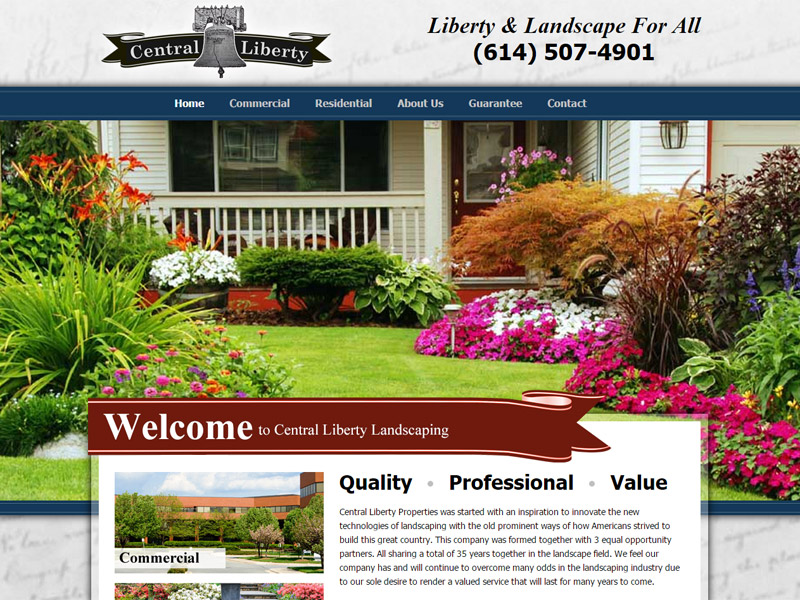 Central Liberty Properties Robintek Columbus Website Design, Graphic