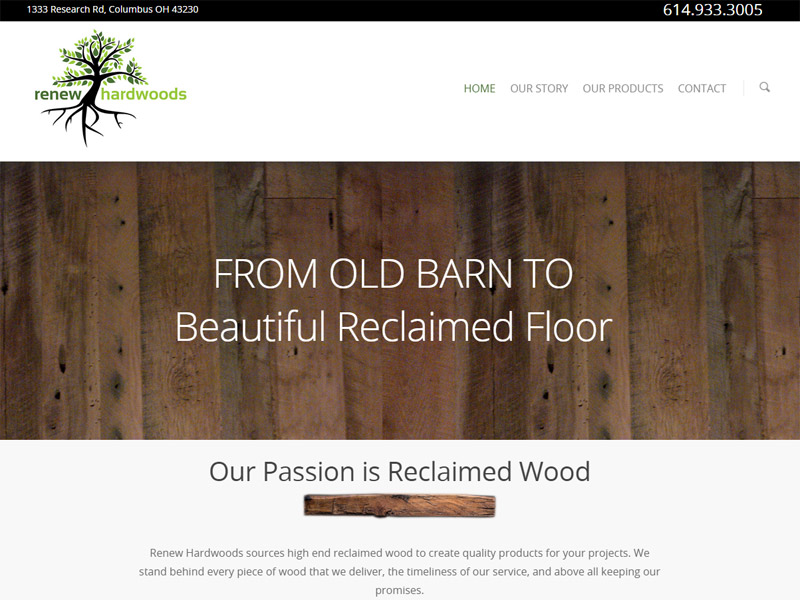 Renew Hardwoods Robintek Innovative Website Design Digital