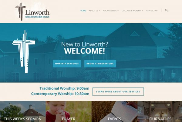 Linworth United Methodist Church Website Design