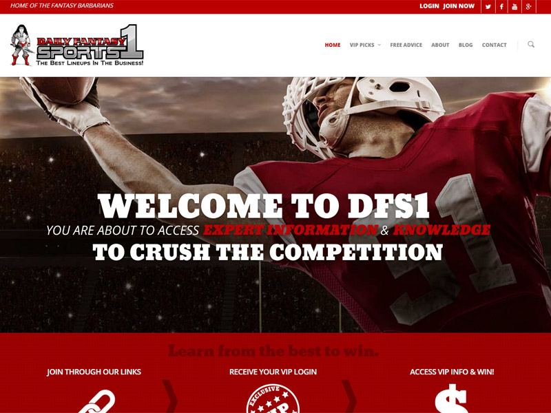 Daily Fantasy Sports 1 Robintek Columbus site Design, Graphic