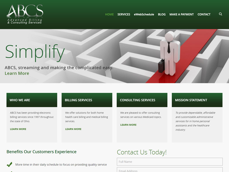 ABCS - Advanced Billing & Consulting Services - Consulting Services Website