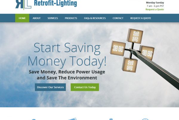 Retrofit Lighting - Environmental Lights Website