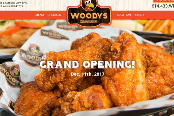 Woody's Wing House Restaurant Website