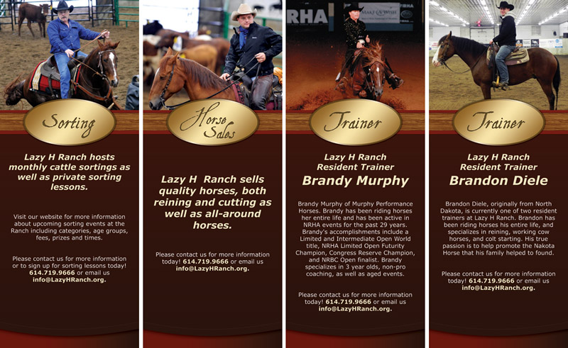 Lazy H Ranch Standup Banner Design Robintek Innovative Website