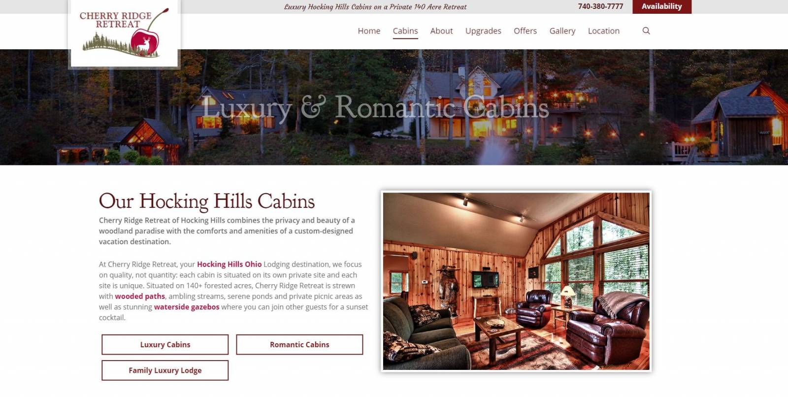 New Website Redesign Launch Cherry Ridge Retreat Robintek