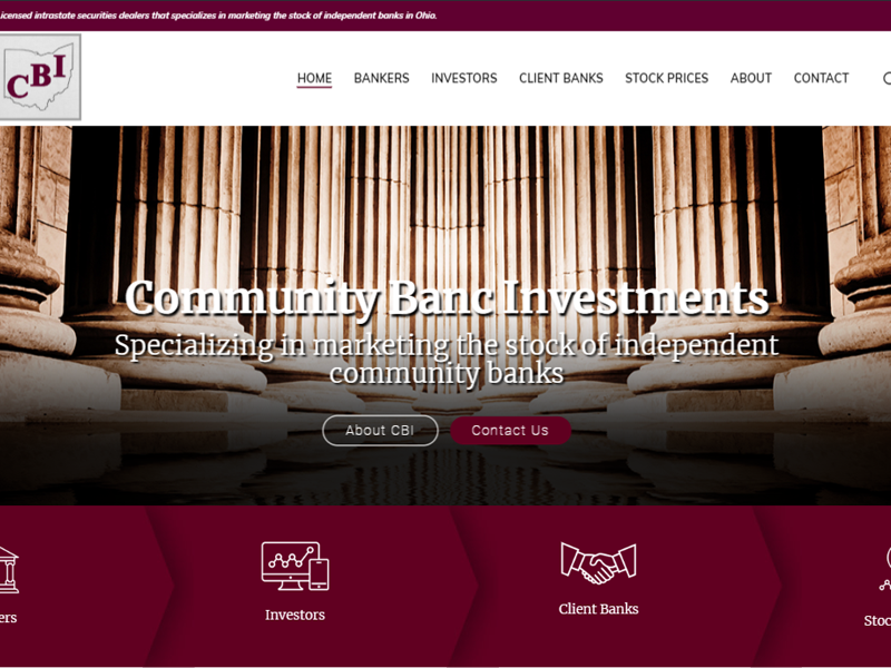 Community Banc Website Design