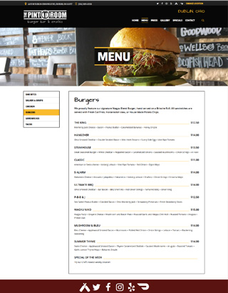 The Pint Room The Half Pint Case Study Wordpress Website