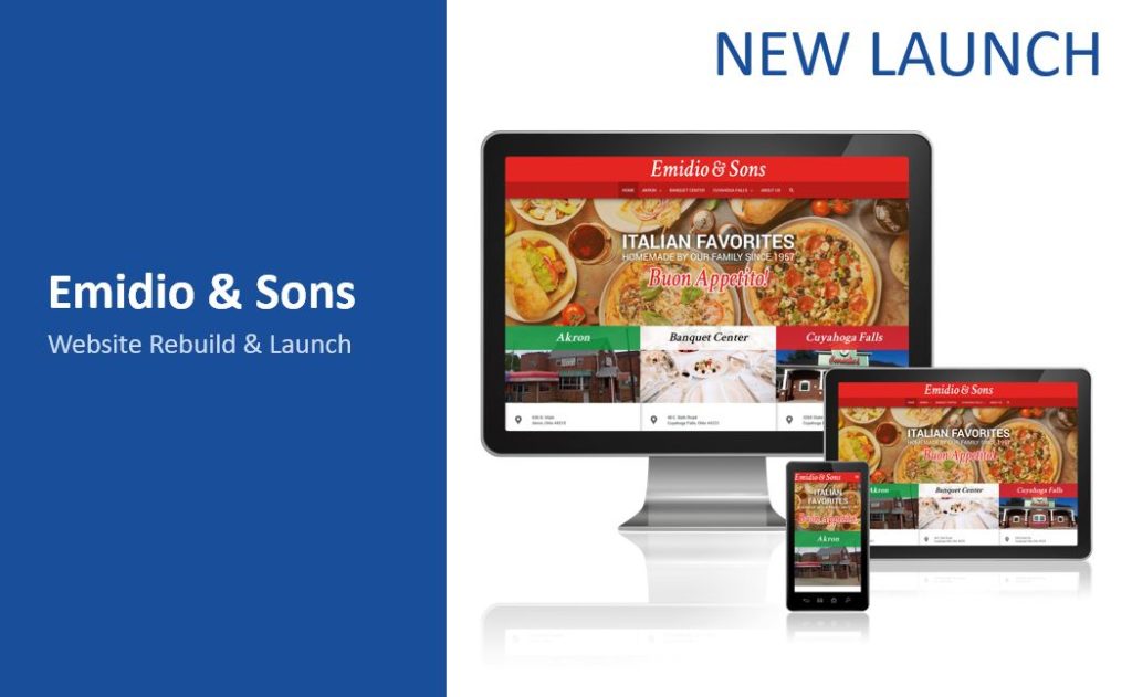 Emido and sons web design