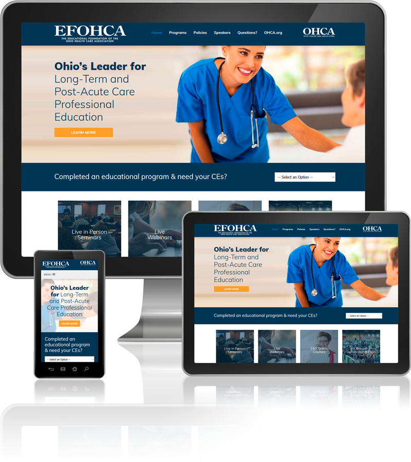 EFOHCA Custom Healthcare Website Design