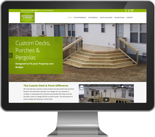 Custom Deck and Porch Website