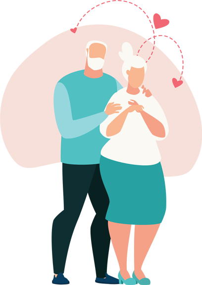 grandparents, hug, love