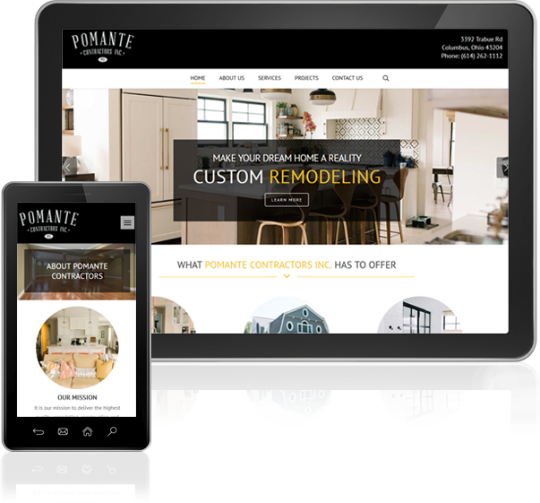 Pomante Contractors Website