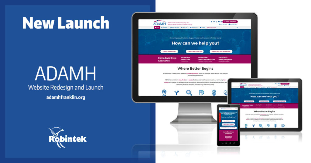 ADAMH - Columbus Web Design Launch