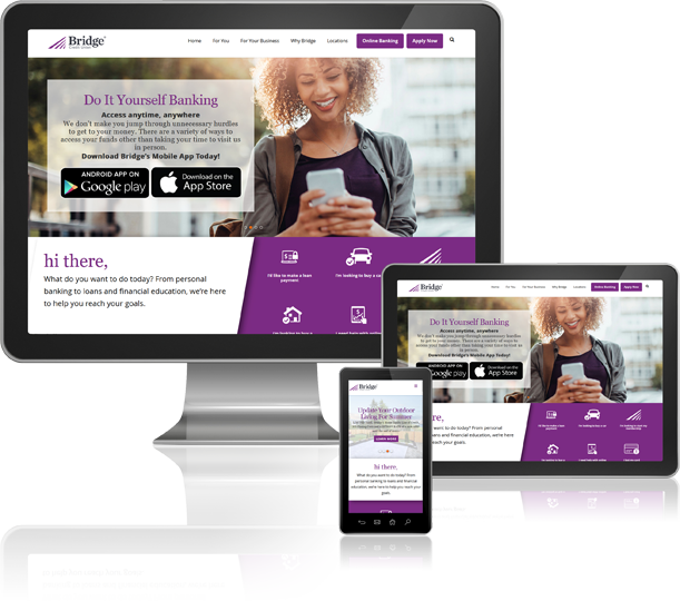 Bridge Credit Union Custom Website Design