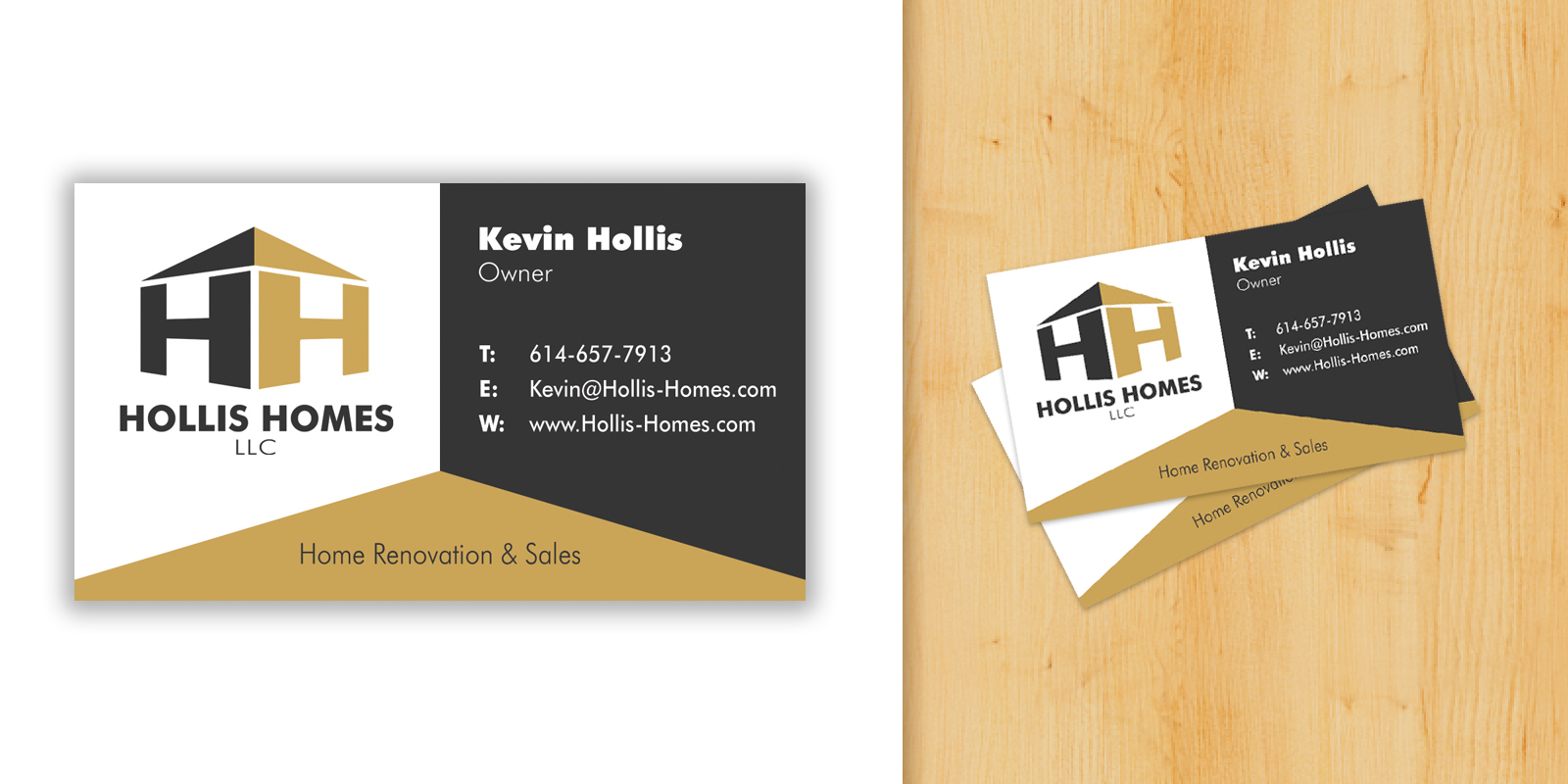 Hollis Homes Business Card