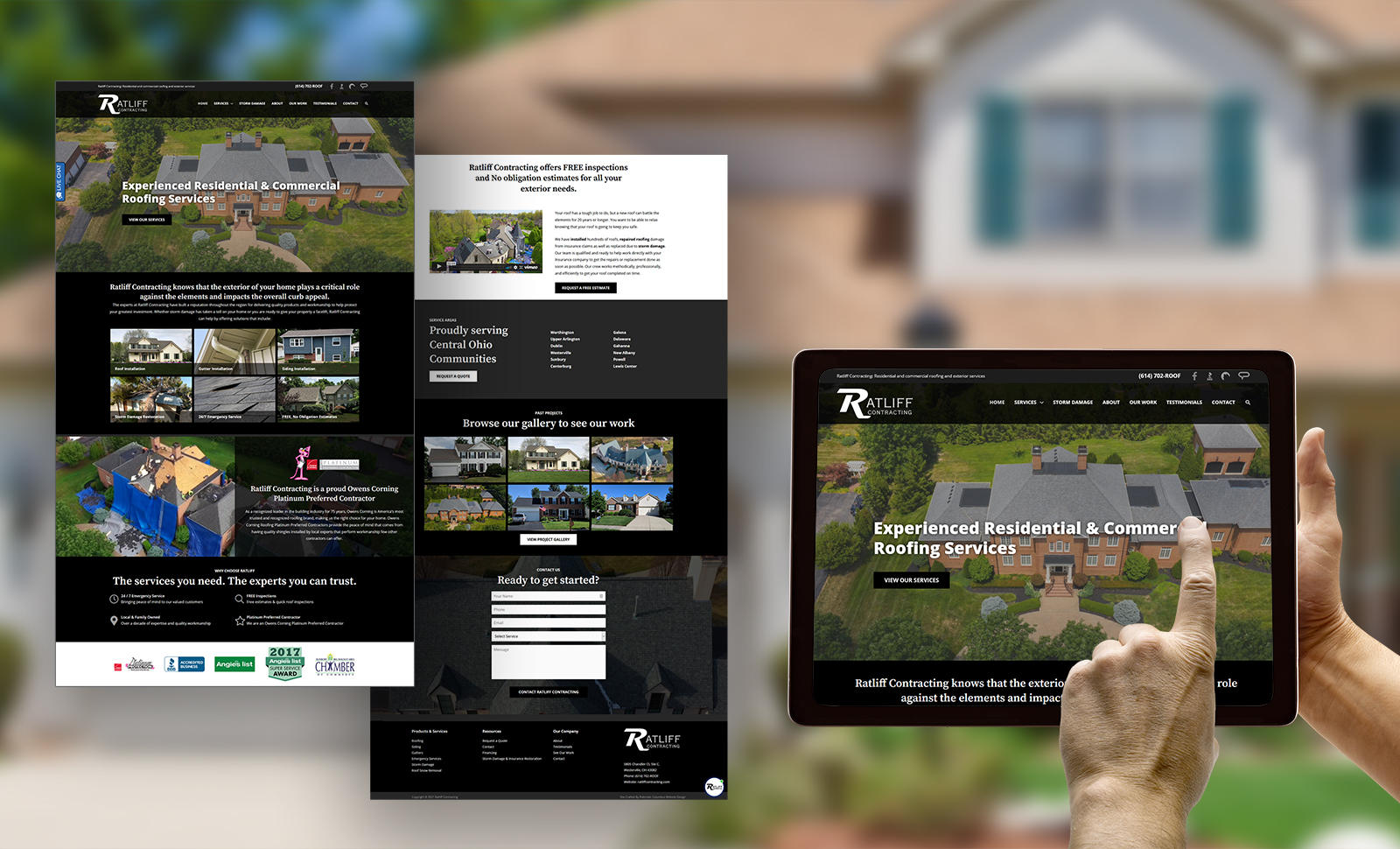 Ratliff Contracting Website Redesign by Robintek