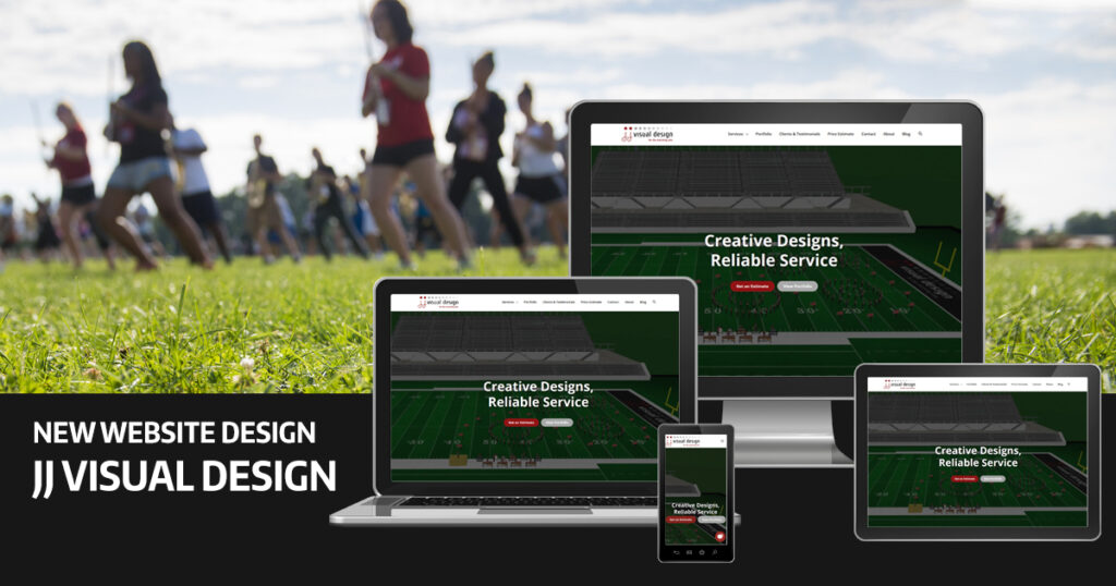 JJ Visual Design Website Design by Robintek on multiple devices