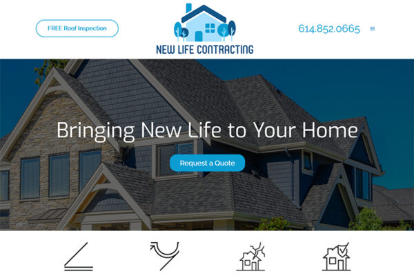 New Life Contracting web site design build ohio