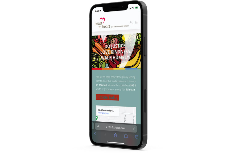 Heart2Heart Mobile Responsive Design Religious Websites