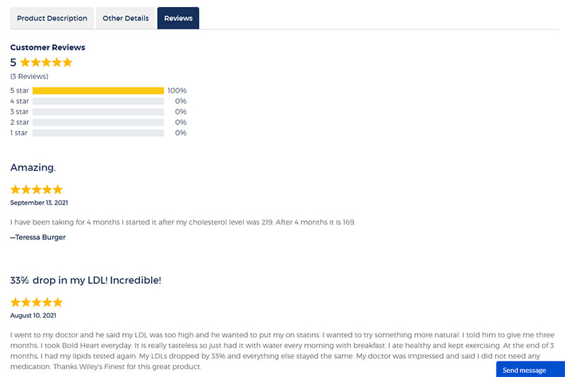 Customer Reviews on Product Pages