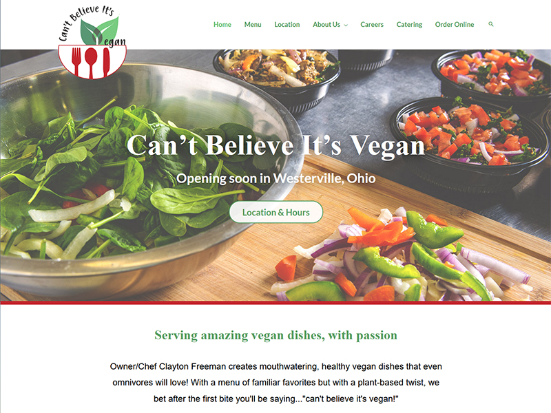 Can T Believe It's Vegan Reviews Can't Believe It's Vegan - Robintek: Columbus Website Design, Graphic
