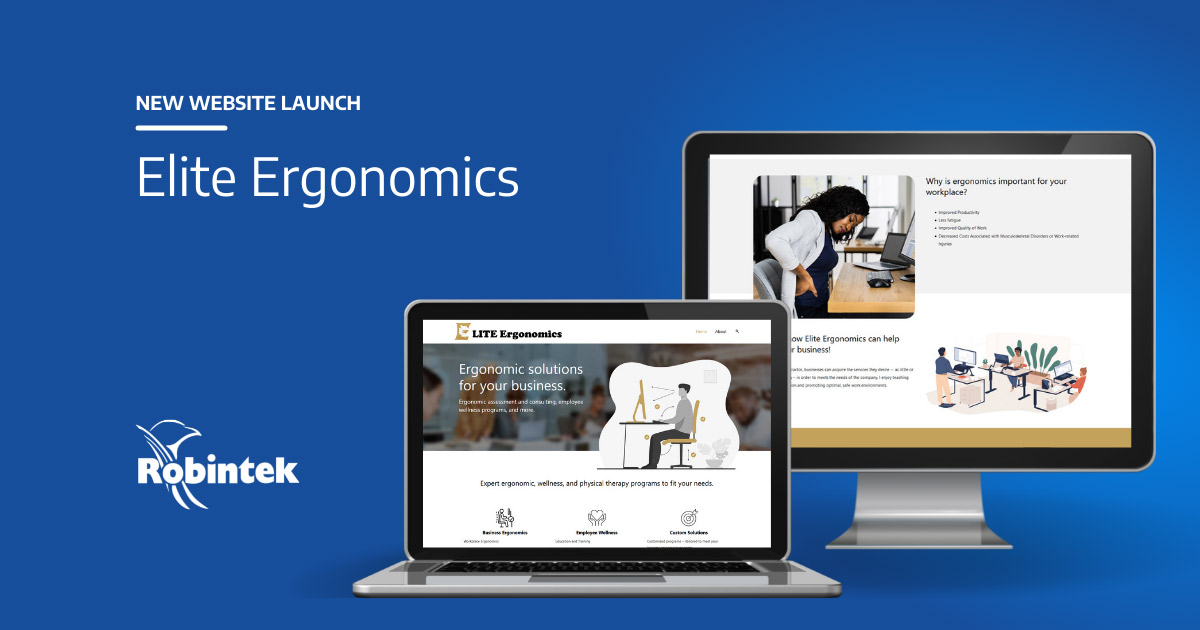 Elite Ergonomics Web Design - Robintek