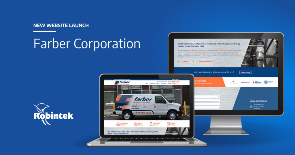 Farber Corporation Website Redesign - Robintek Columbus OH